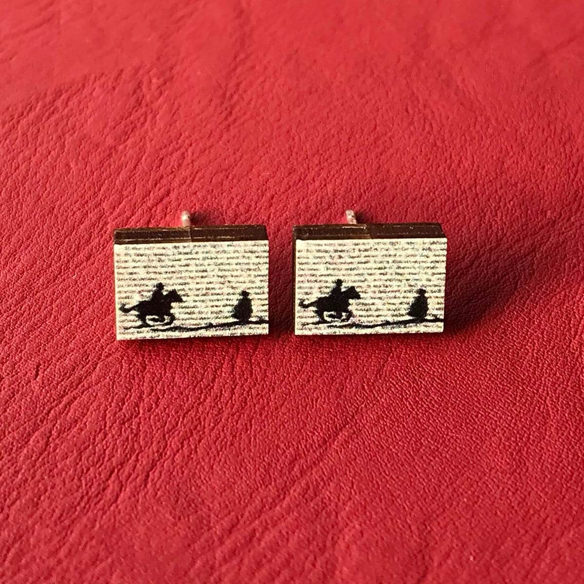 Jane Eyre Silhouette Stud Earrings BookGeek