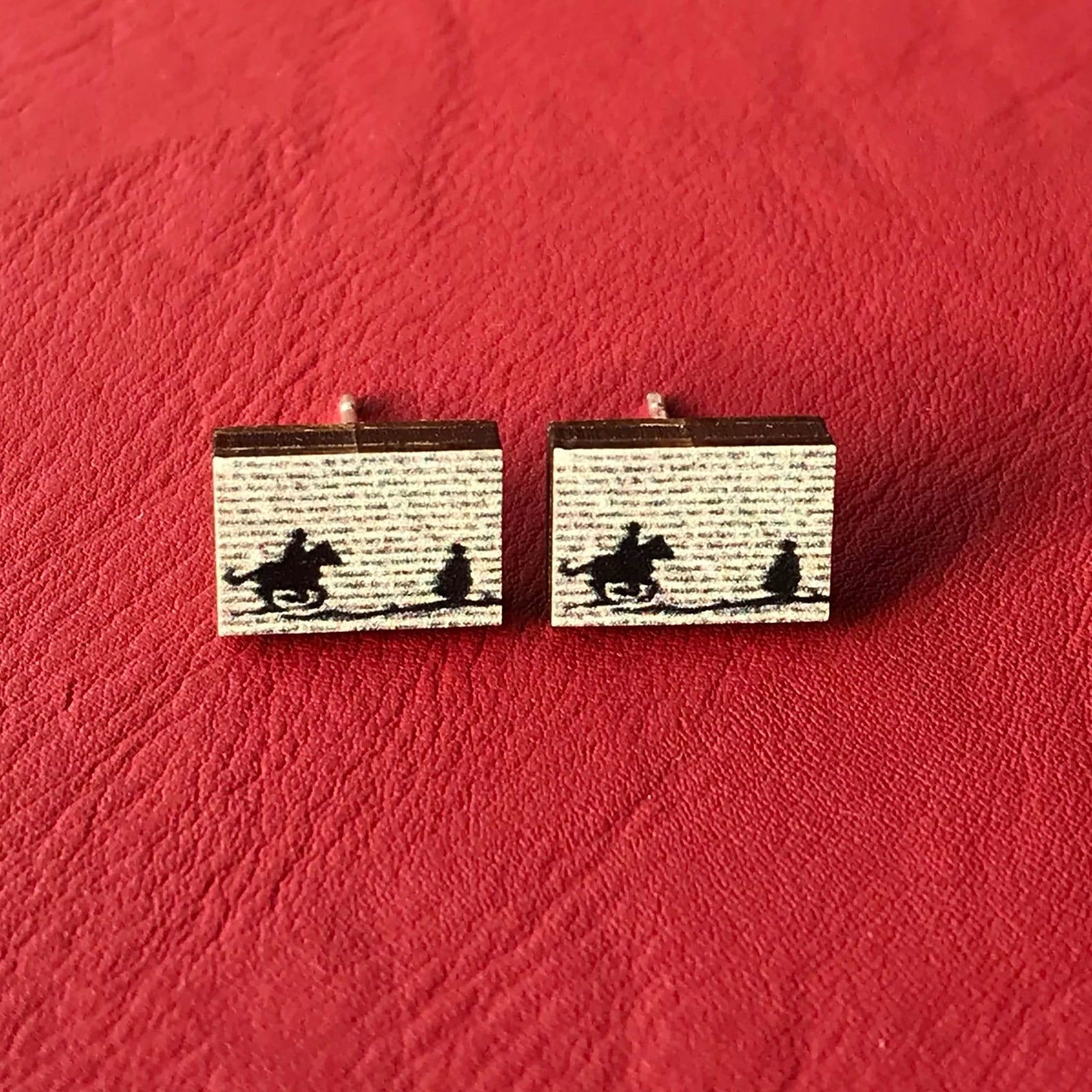 Jane Eyre Silhouette Stud Earrings BookGeek
