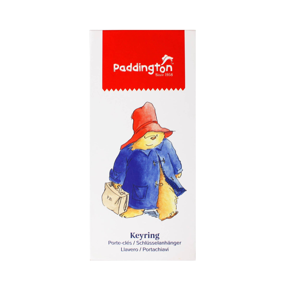 Keyring Boxed - Paddington Bear (Tag gold) BookGeek
