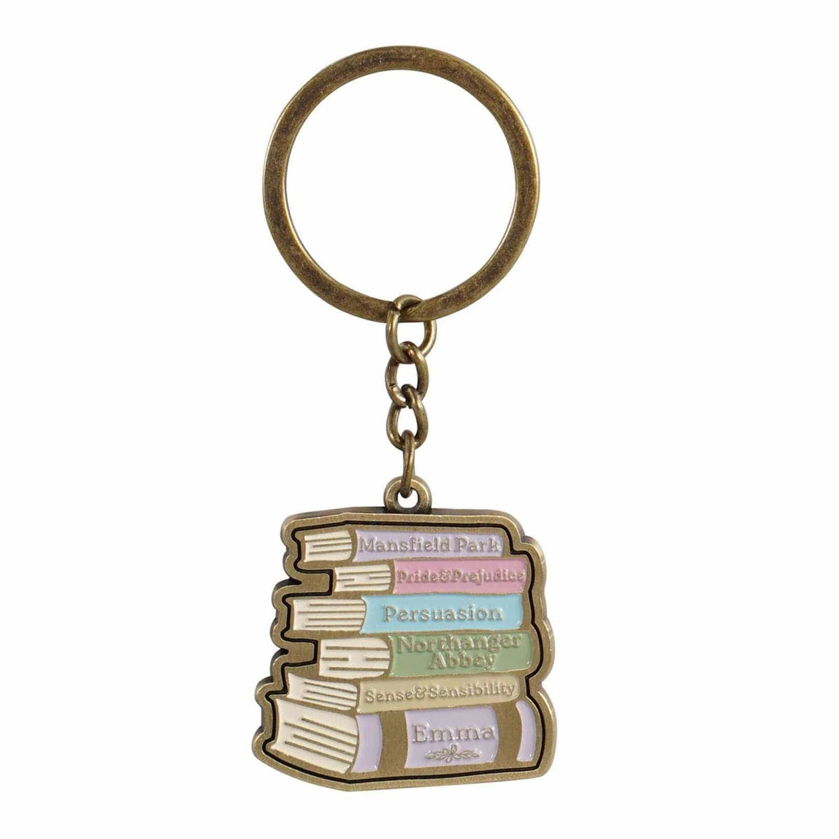 Keyring Metal - Jane Austen (Book Stack) BookGeek