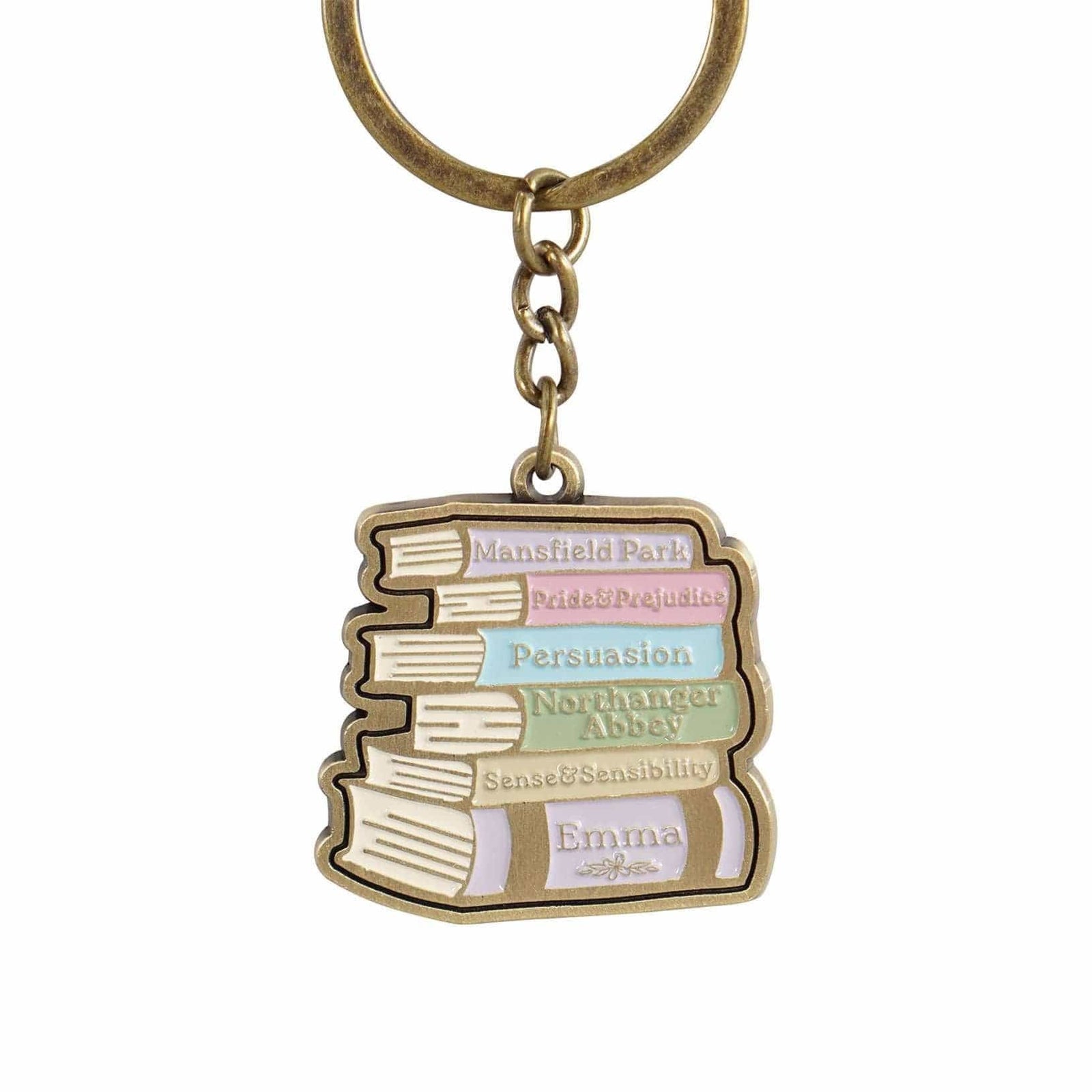 Keyring Metal - Jane Austen (Book Stack) BookGeek