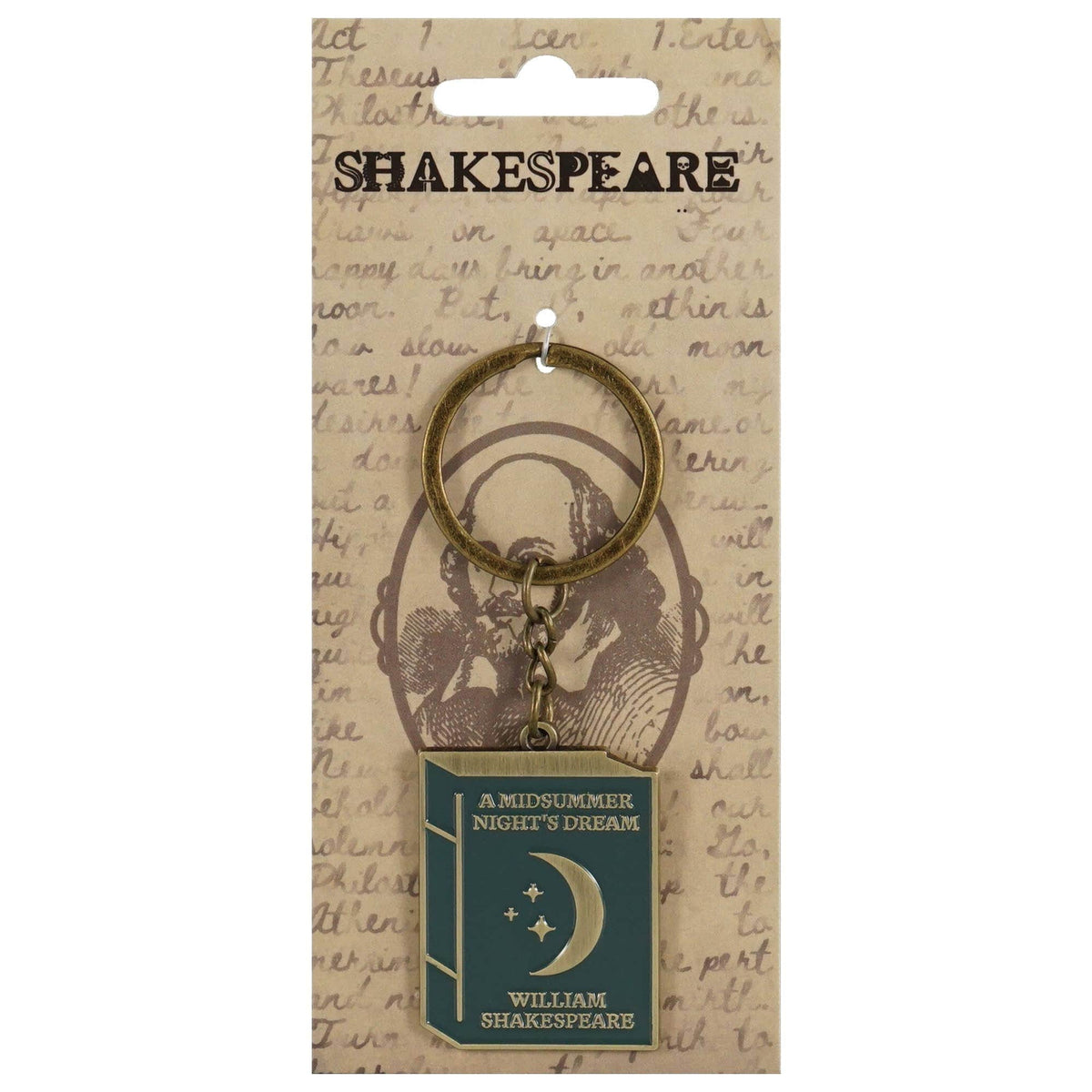 Keyring Metal - Shakespeare (Midsummer Night&#39;s Dream) BookGeek