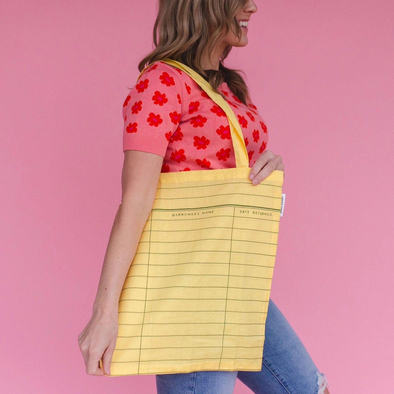 Library Card Foldable Tote Bag BookGeek