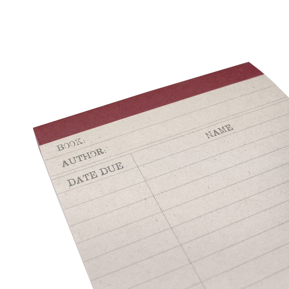 Library Card Magnetic To-Do Pad BookGeek