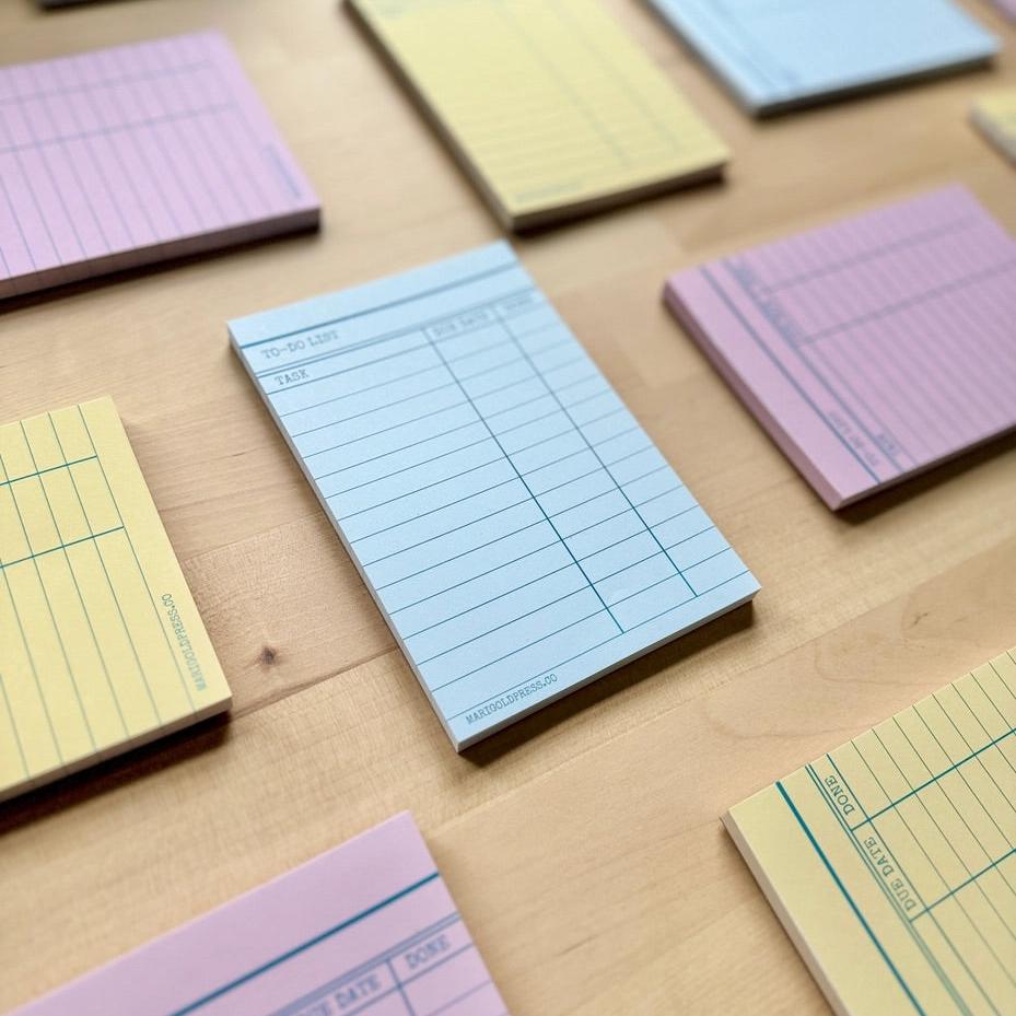 Library Card Notepads BookGeek