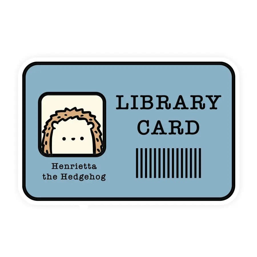 Library Card Sticker BookGeek