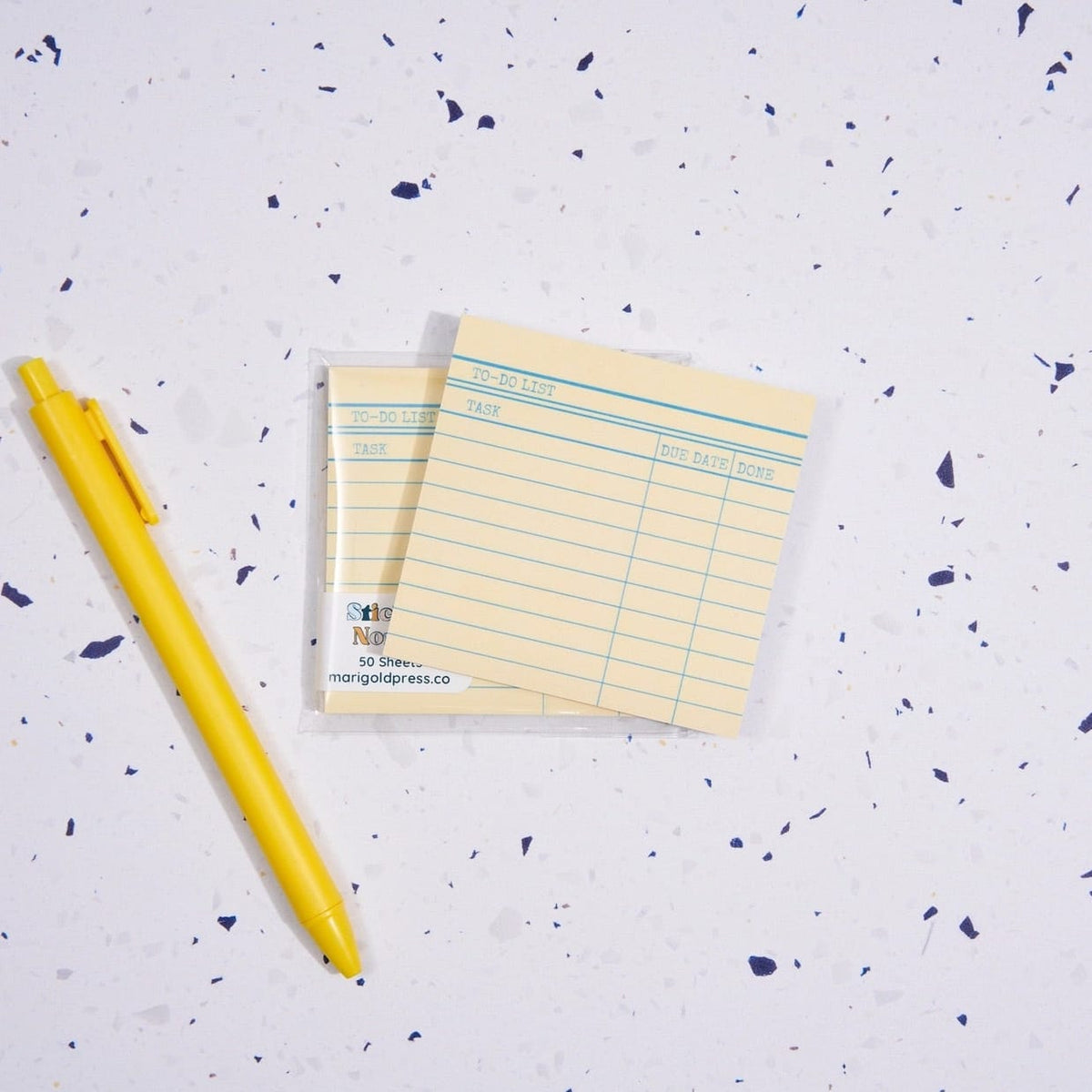 Library Card To-Do Sticky Notes BookGeek