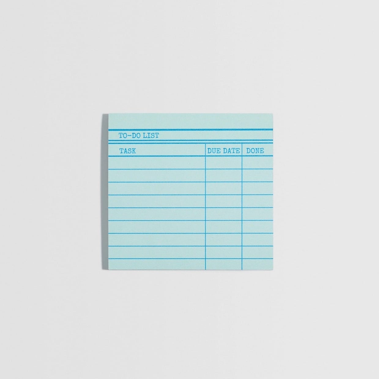 Yellow Library Card To-Do Sticky Notes BookGeek