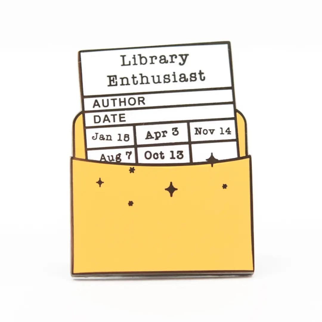 Library Enthusiast Enamel Pin BookGeek
