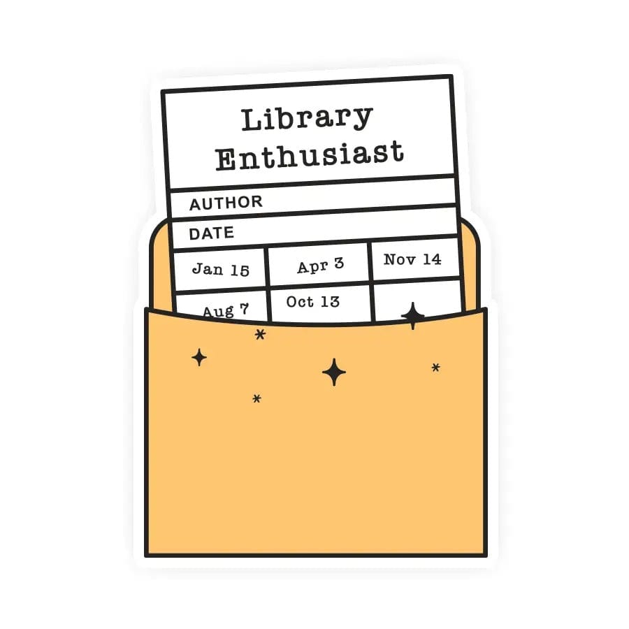 Library Enthusiast Sticker BookGeek