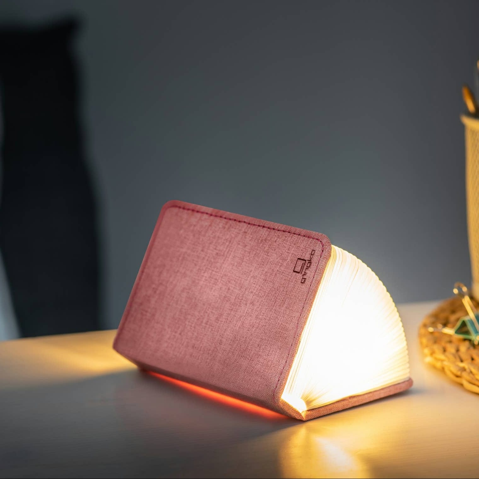 Linen Fabric Smart Book Light BookGeek