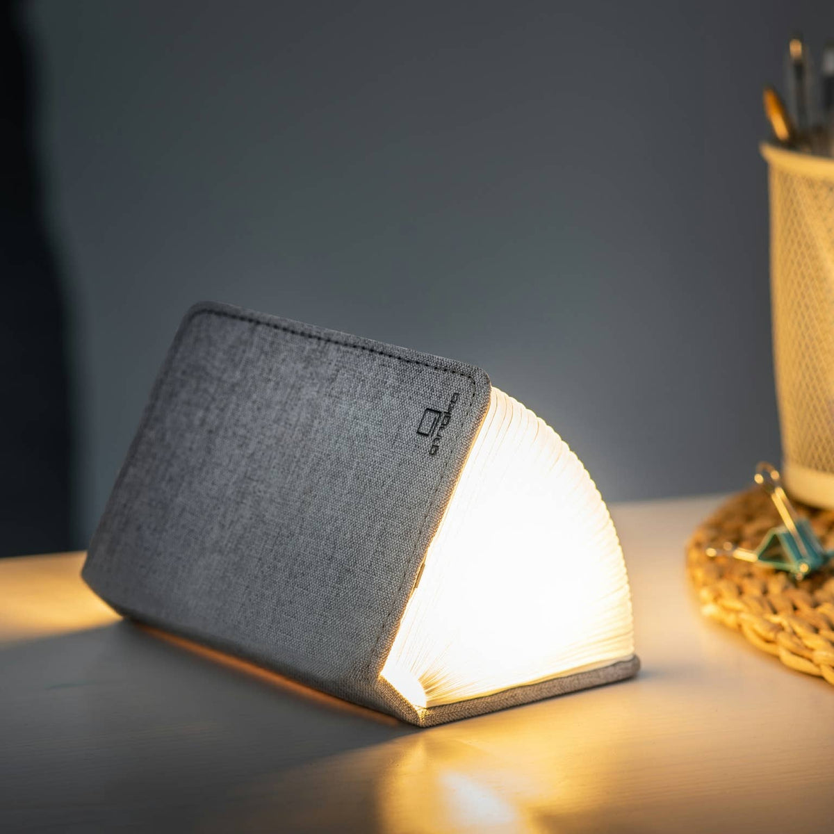 Linen Fabric Smart Book Light BookGeek