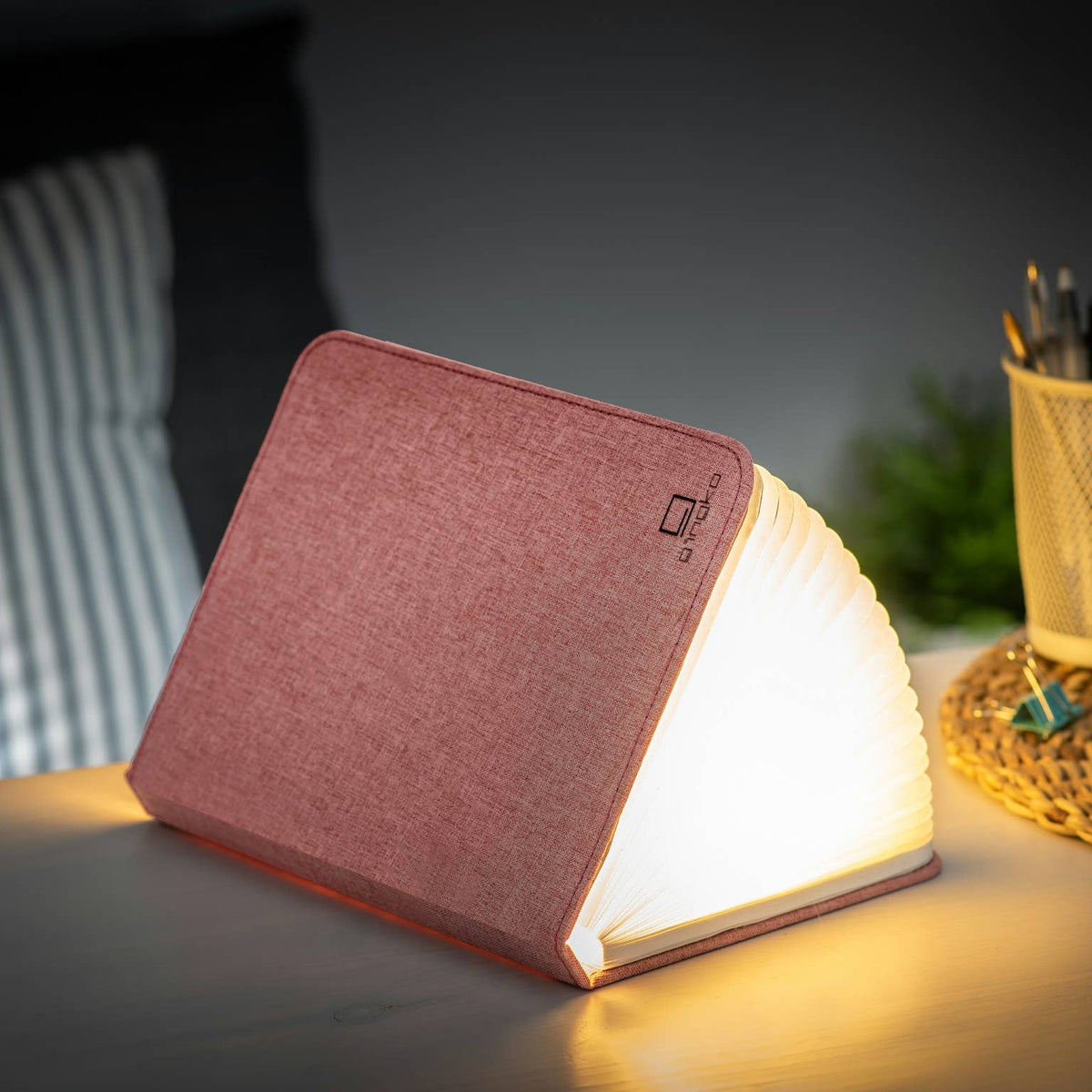 Linen Fabric Smart Book Light BookGeek