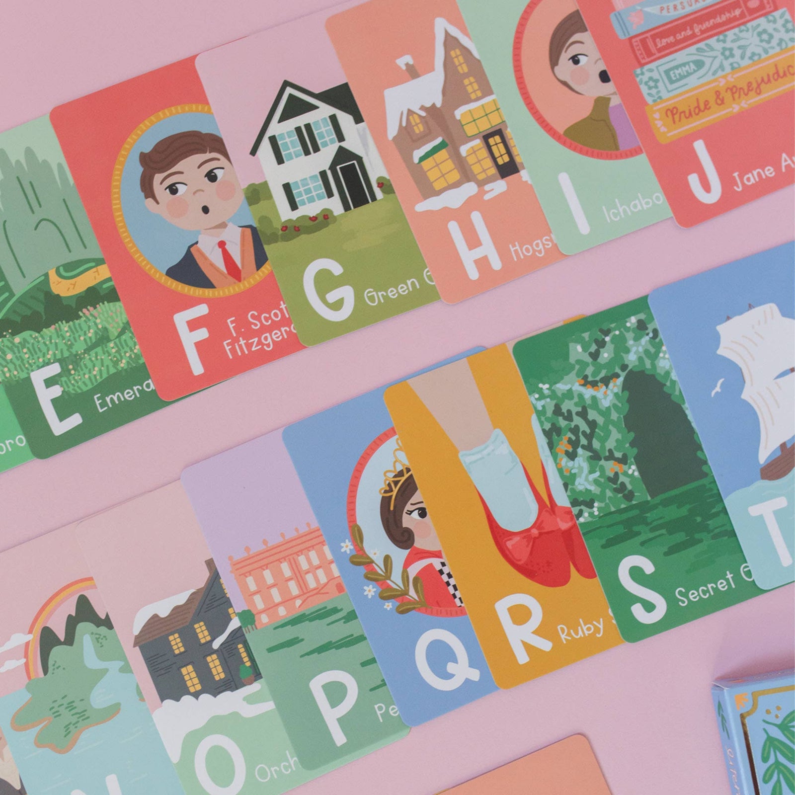 Literary Favorites Alphabet Flash Cards BookGeek