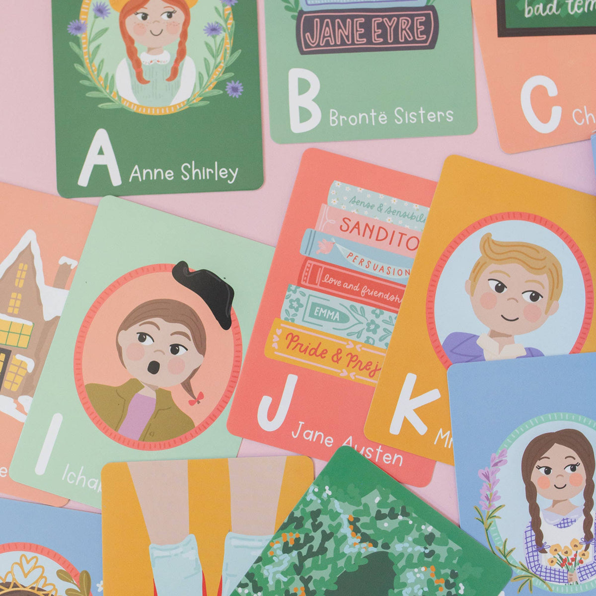 Literary Favorites Alphabet Flash Cards BookGeek