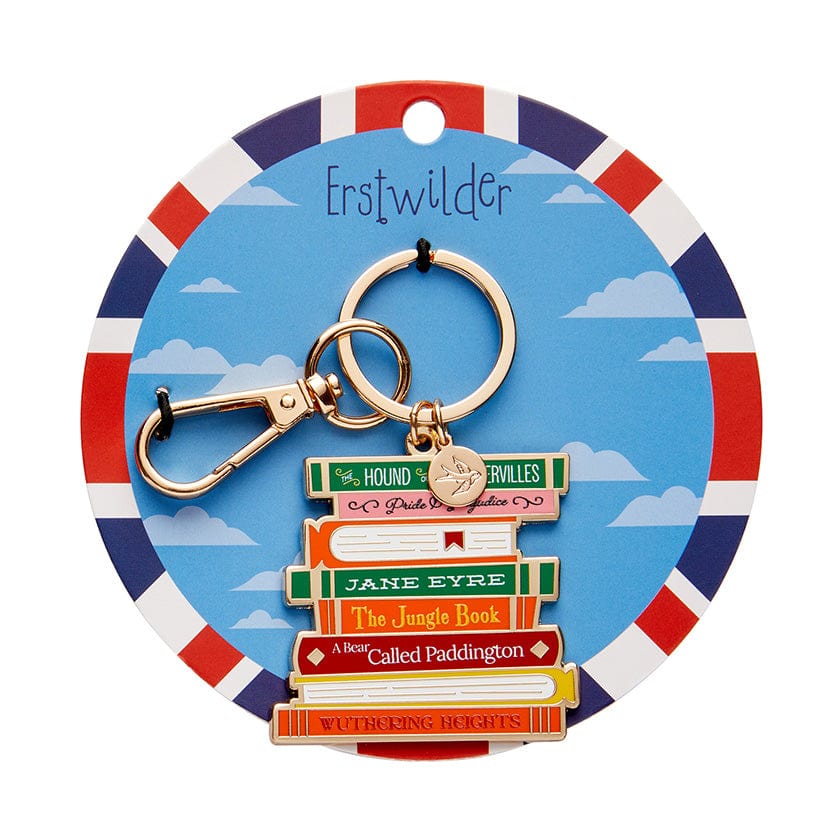 Literary Gems Enamel Key Ring BookGeek