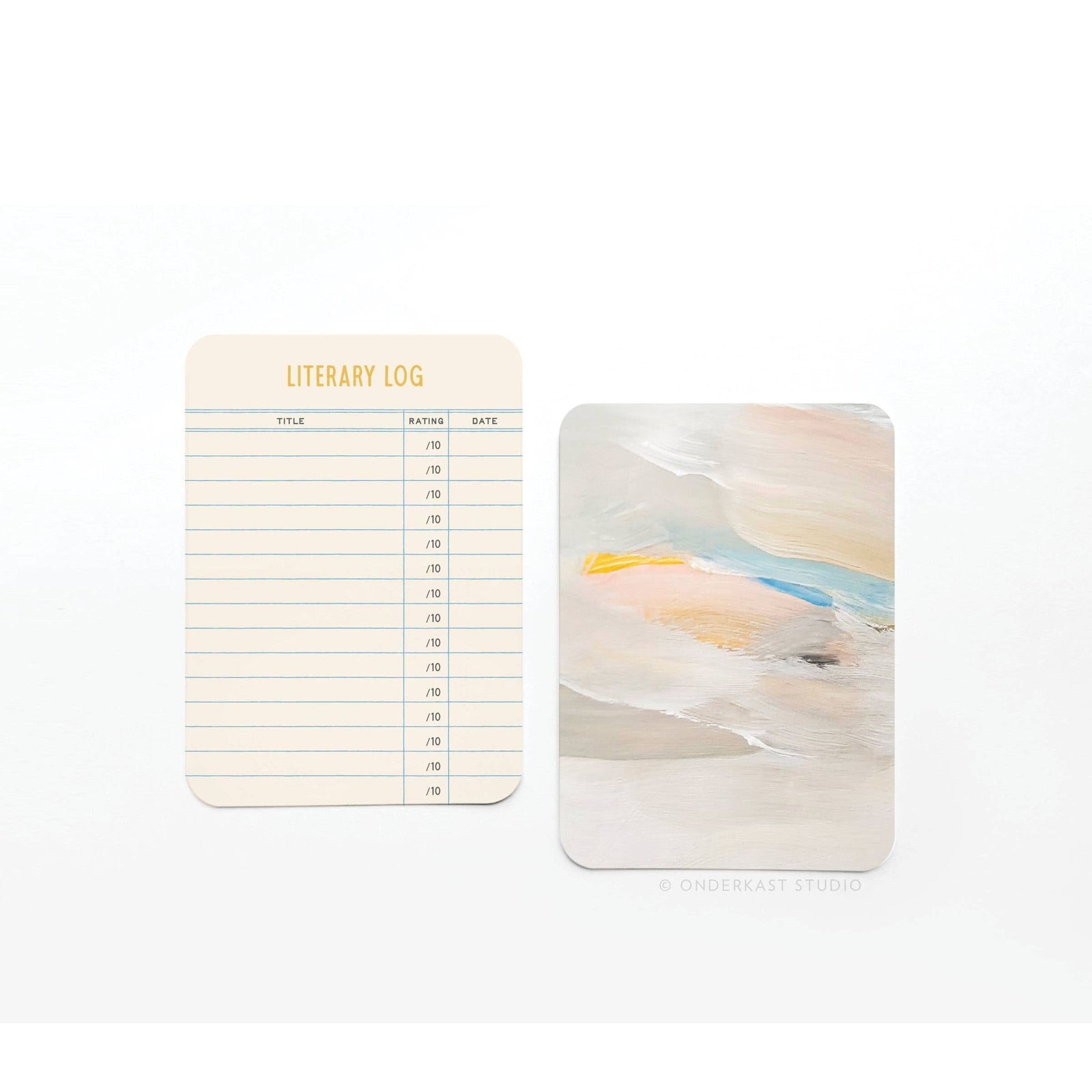 Literary Log Book Review Cards BookGeek