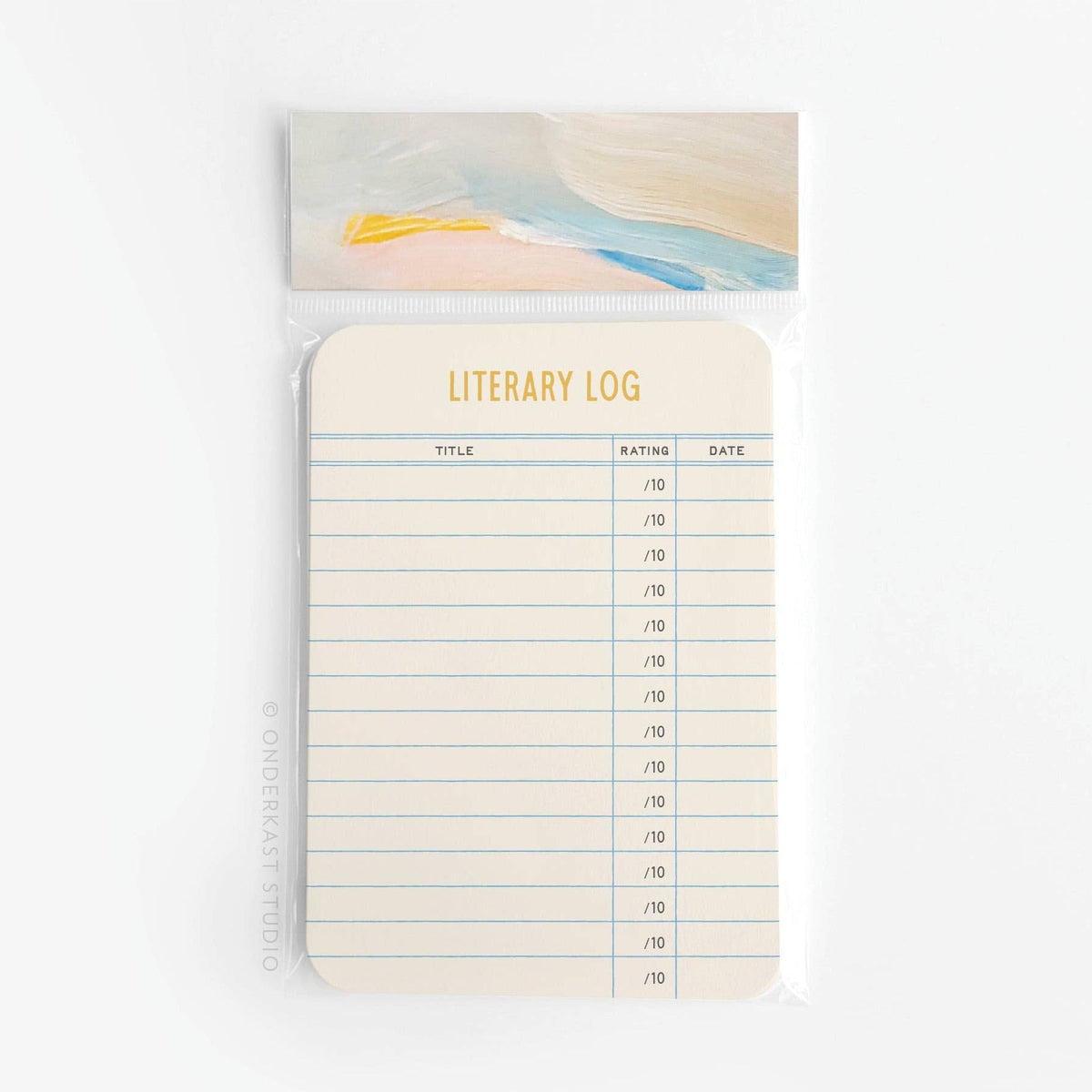 Literary Log Book Review Cards BookGeek