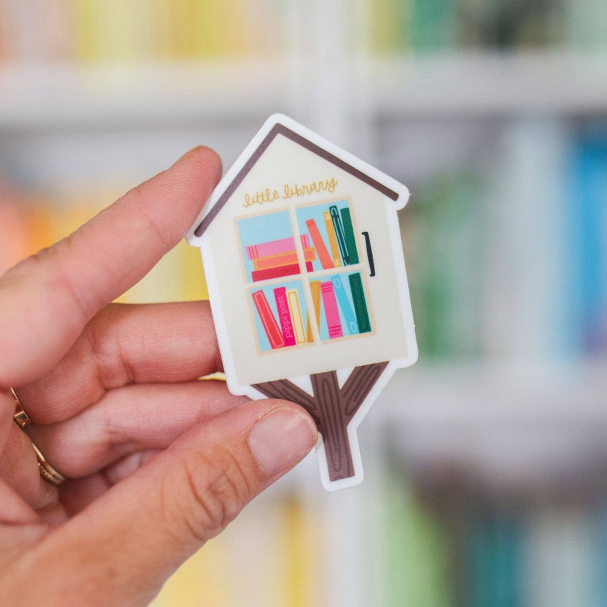 Little Library Decal Sticker BookGeek
