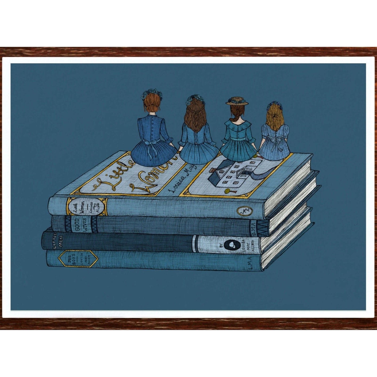 Little Women A5 Art Print BookGeek