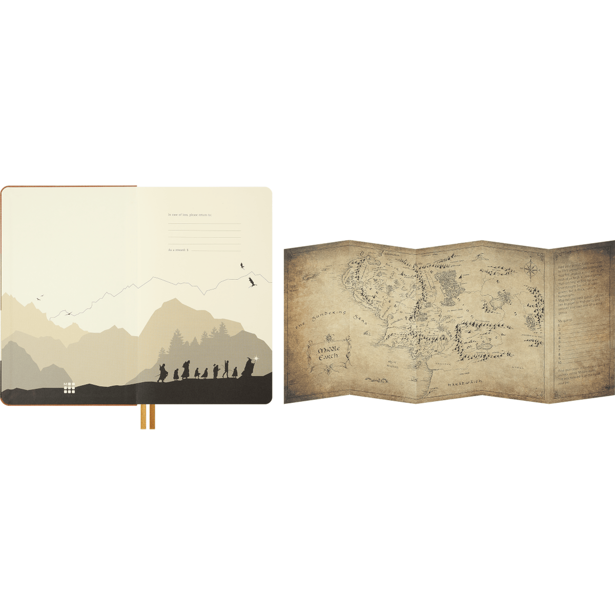 Lord of the Rings Frodo and Sam Plain Notebook BookGeek
