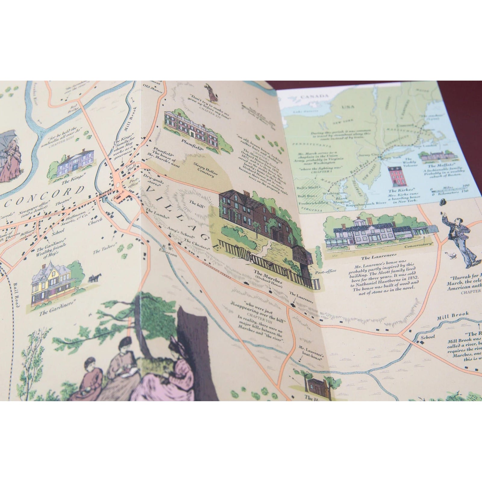 Louisa May Alcott: Little Women Map BookGeek