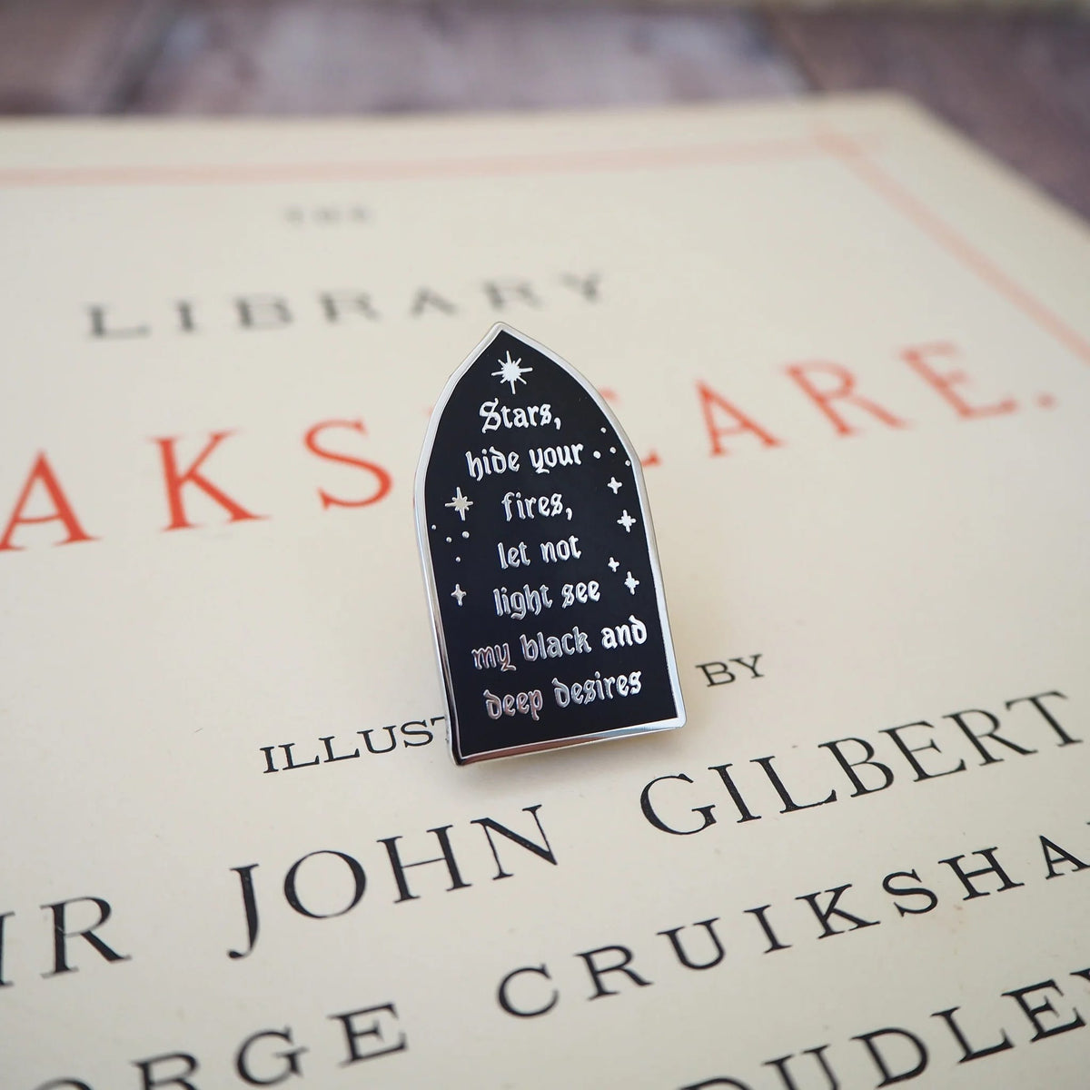 Macbeth Enamel Pin BookGeek