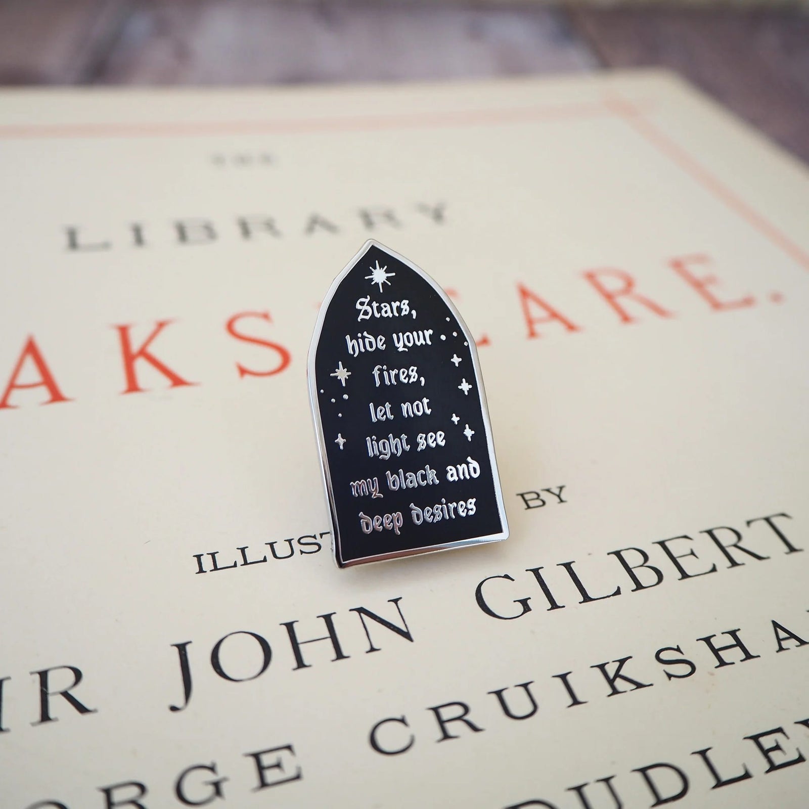 Macbeth Enamel Pin BookGeek