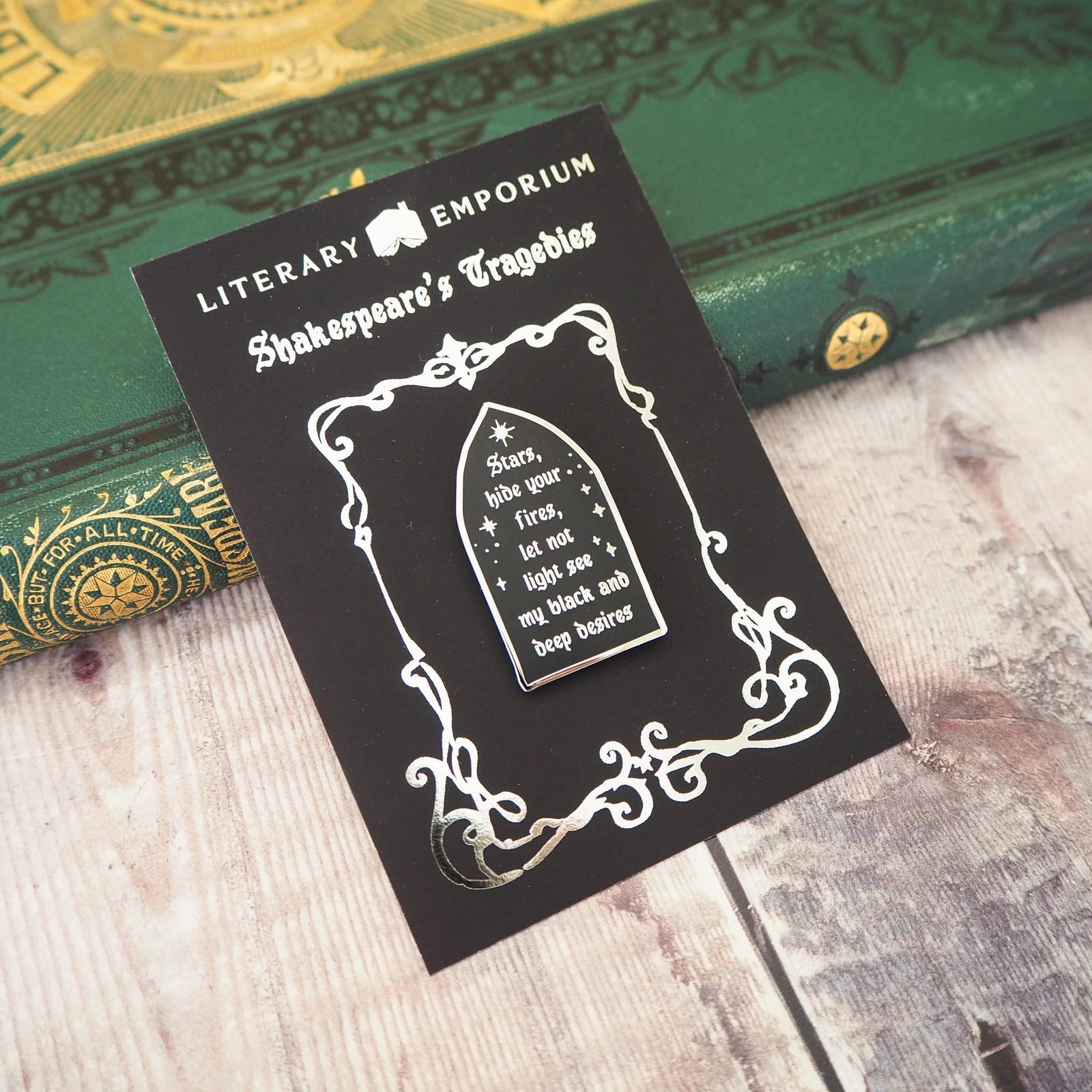 Macbeth Enamel Pin BookGeek