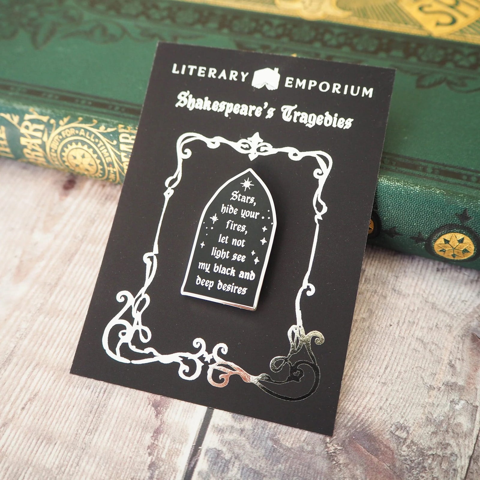 Macbeth Enamel Pin BookGeek