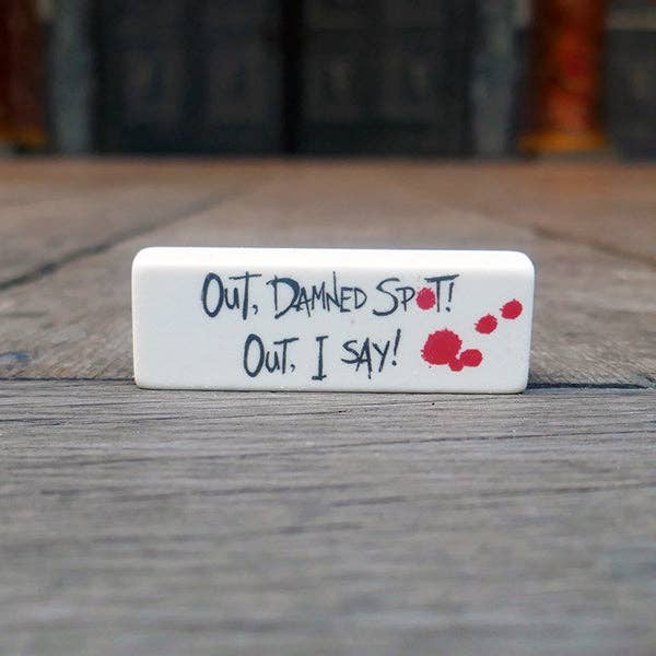 Macbeth Eraser (Out Damned Spot!) BookGeek