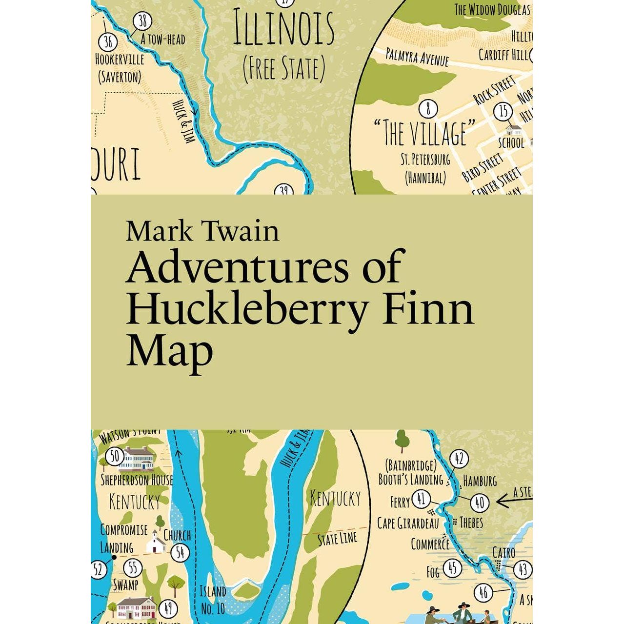 Mark Twain: Adventures of Huckleberry Finn Map BookGeek