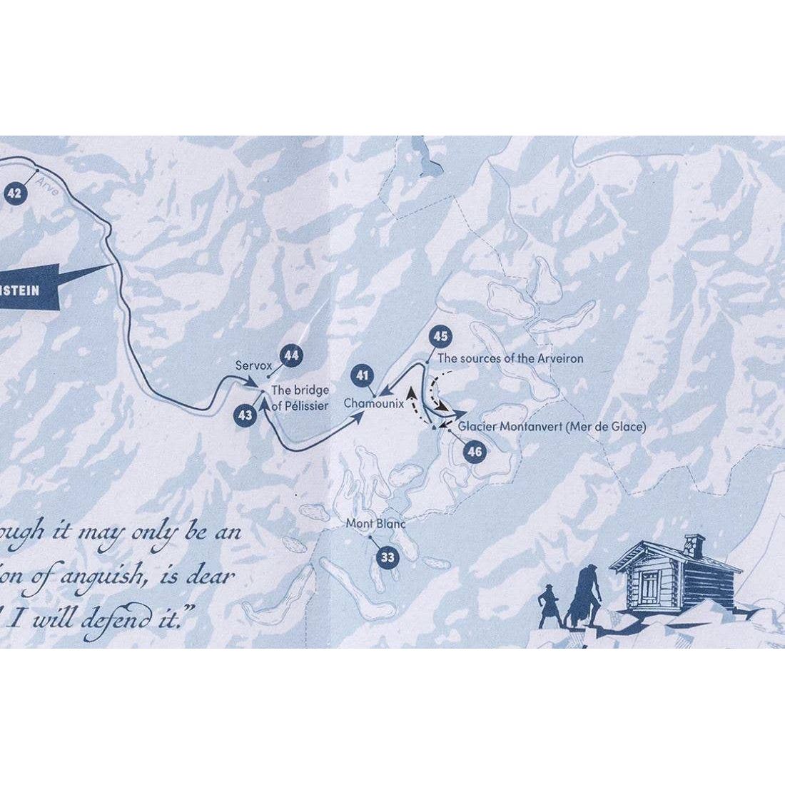 Mary Shelley: Frankenstein Map BookGeek