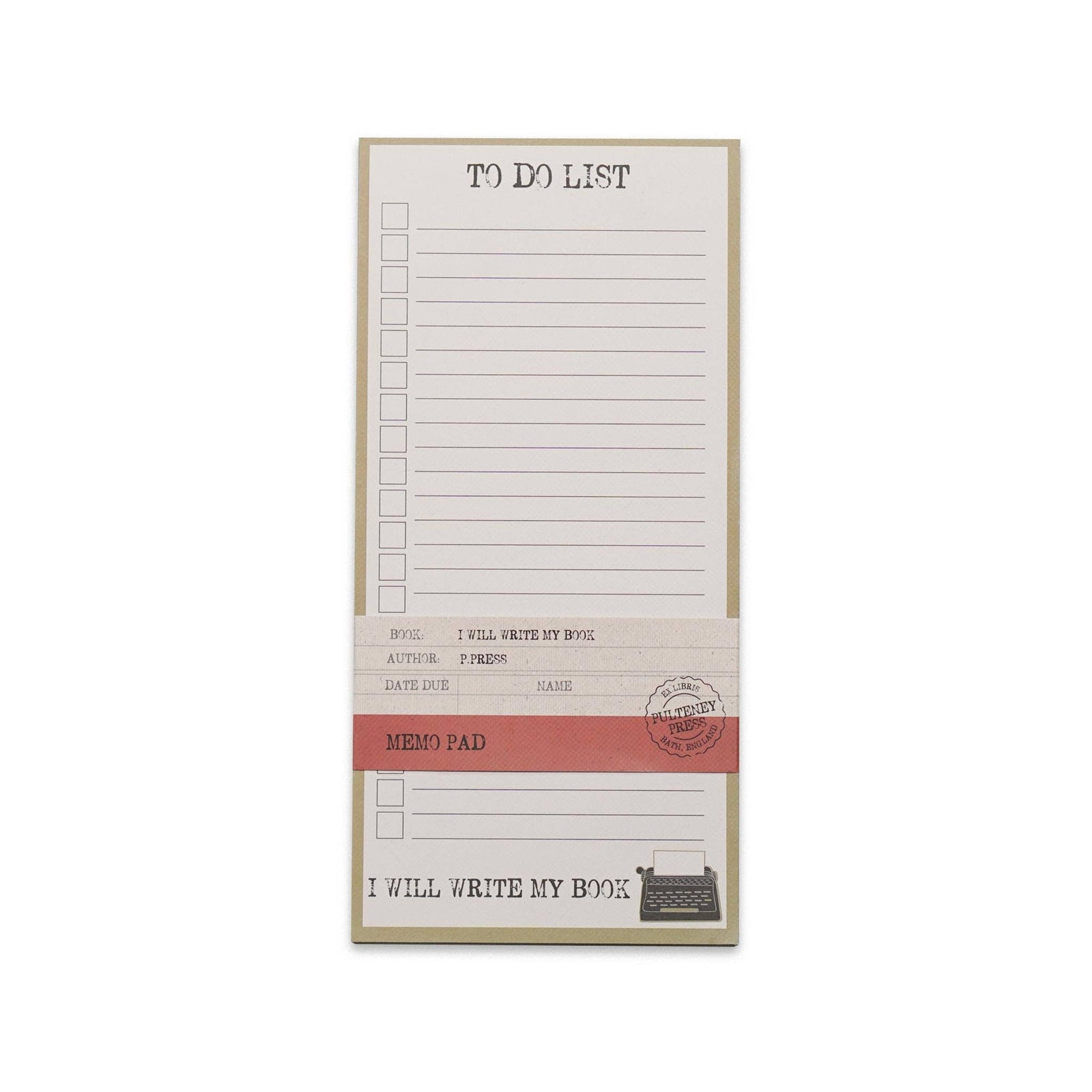 Memo Pad – I Will Write My Book BookGeek