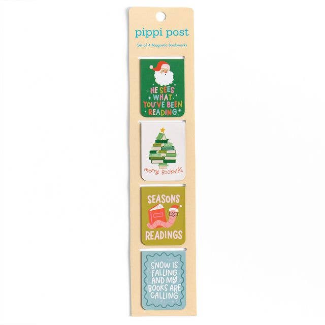 Merry Bookmas Christmas Magnetic Bookmarks BookGeek