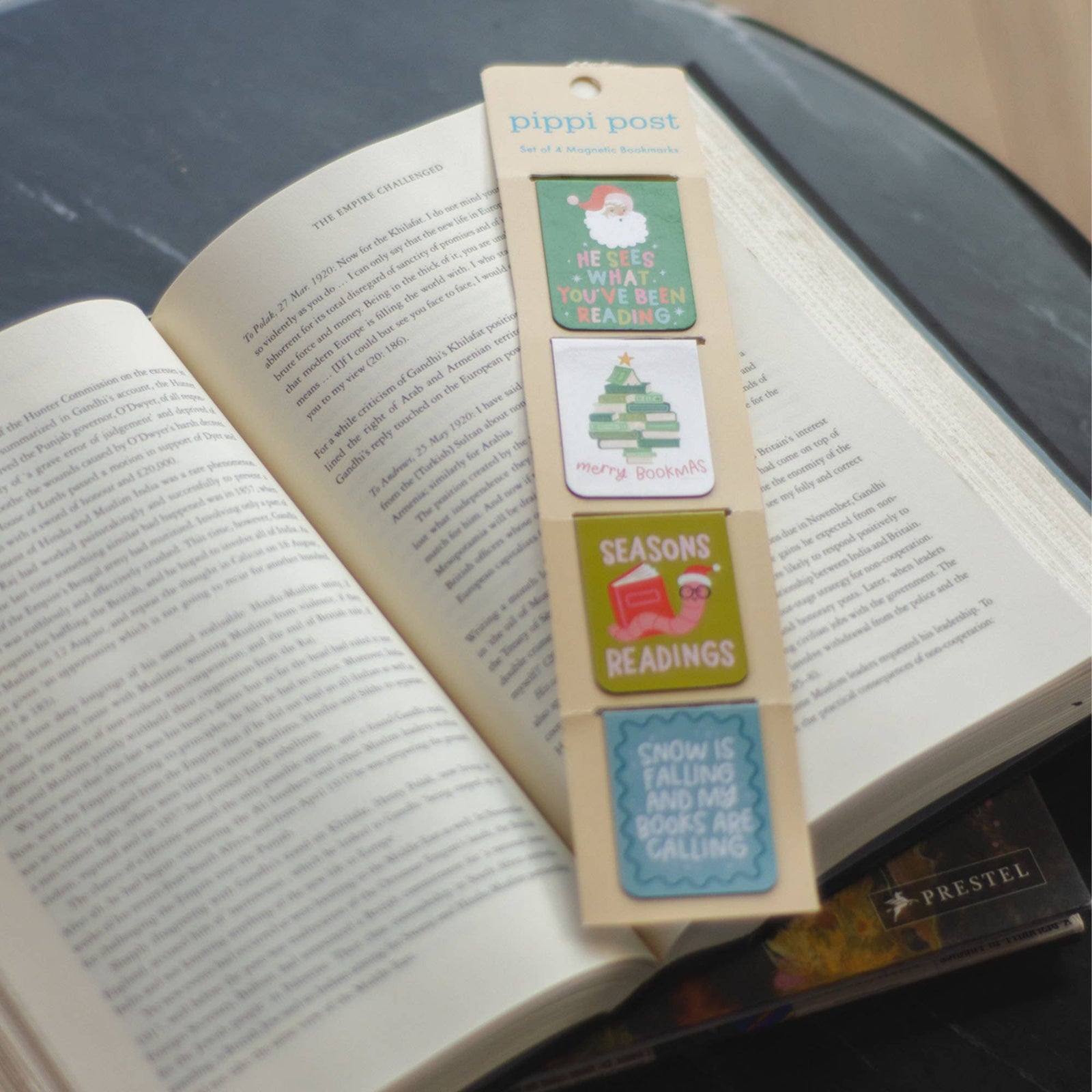 Merry Bookmas Christmas Magnetic Bookmarks BookGeek