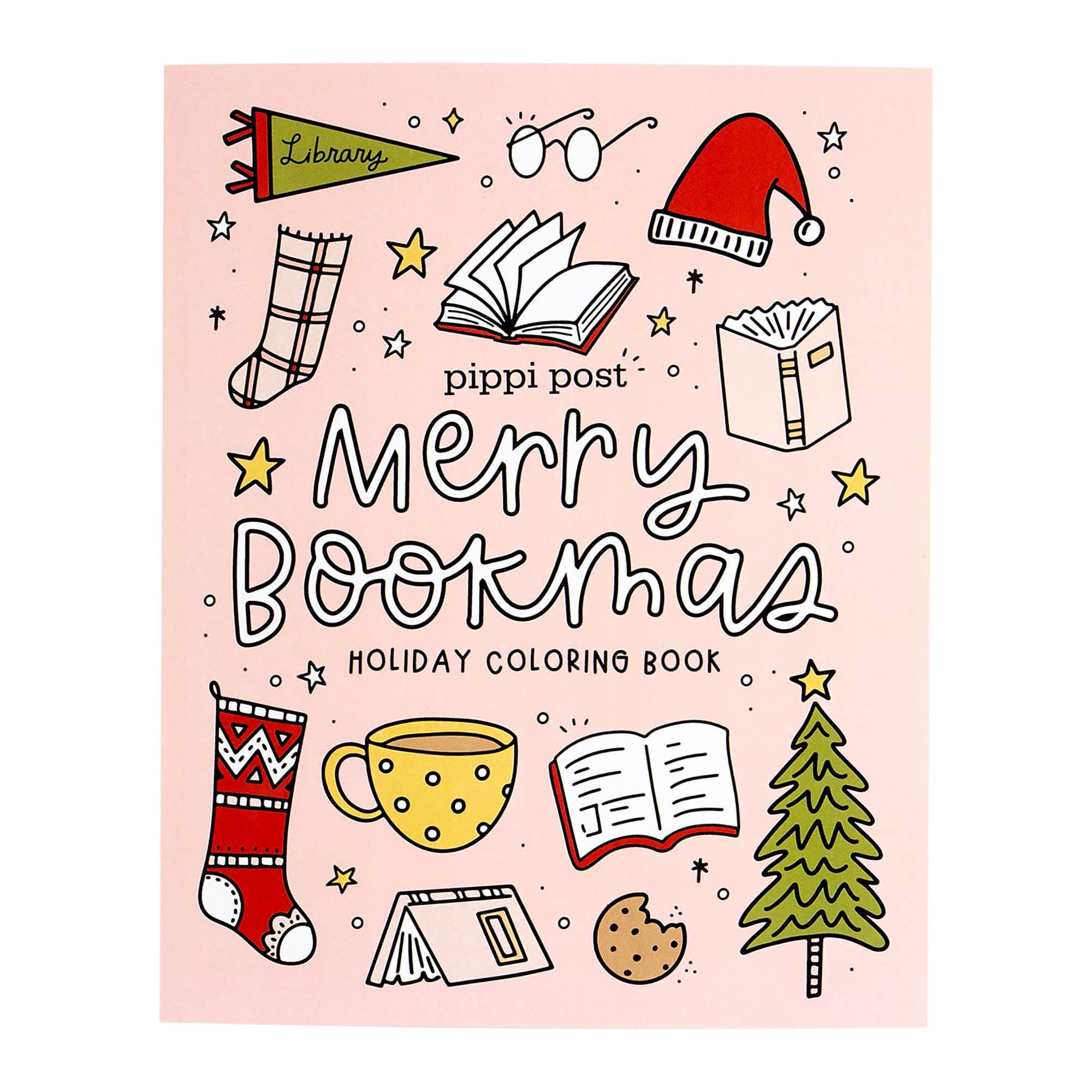 Merry Bookmas Holiday Coloring Book BookGeek