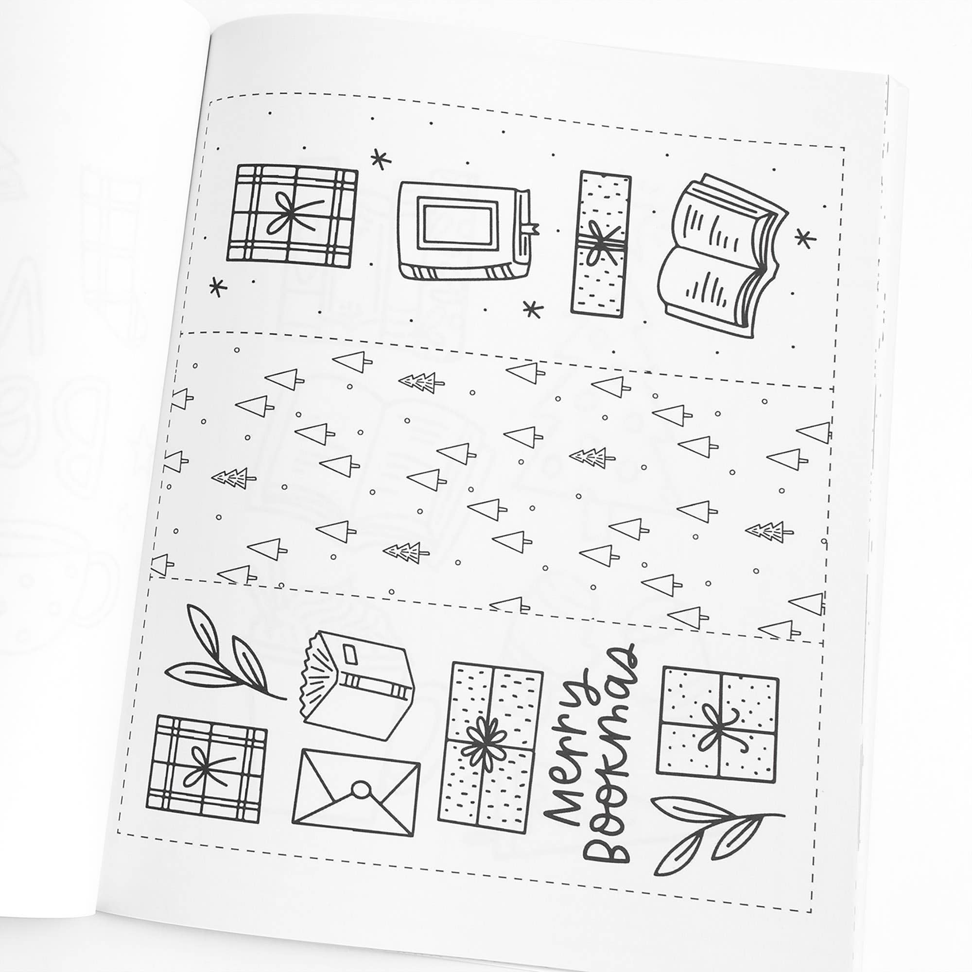 Merry Bookmas Holiday Coloring Book BookGeek