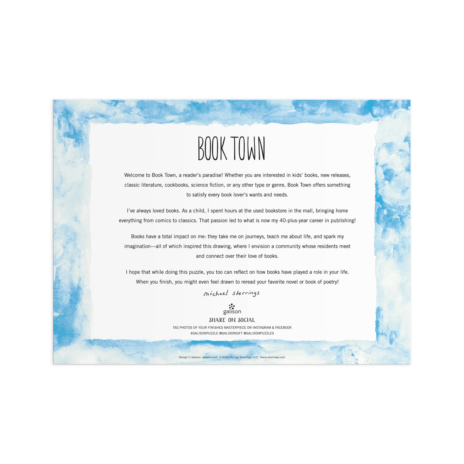 Michael Storrings Book Town Puzzle BookGeek