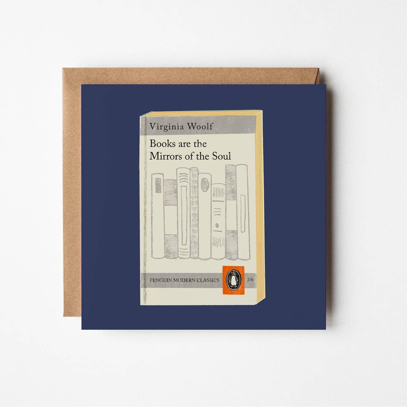 Mirrors of the Soul - blank greetings card BookGeek