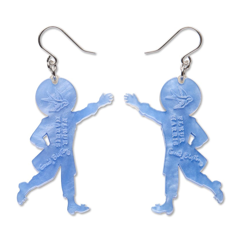 Moonface Drop Earrings BookGeek