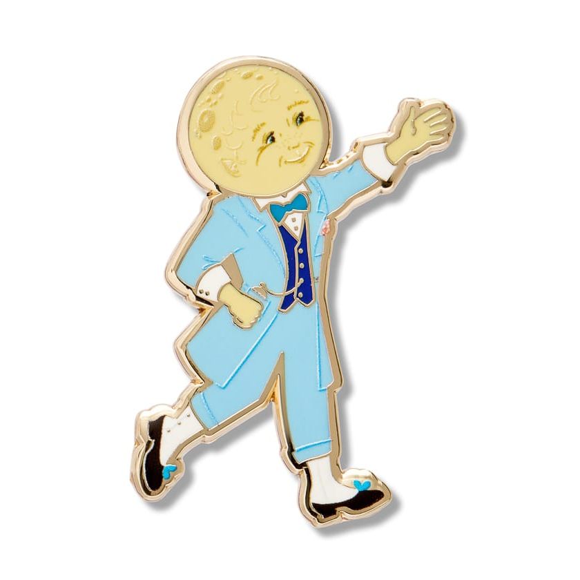Moonface Enamel Pin BookGeek