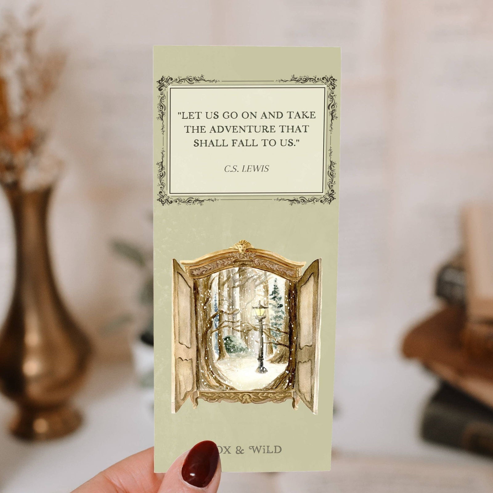 Narnia Magical Wardrobe Quote Bookmark BookGeek