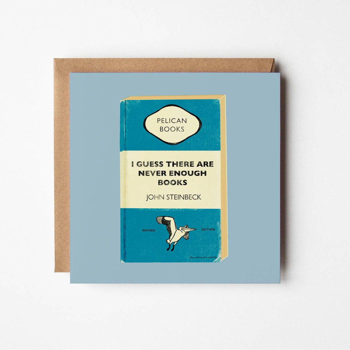 Never Enough - blank greetings card BookGeek