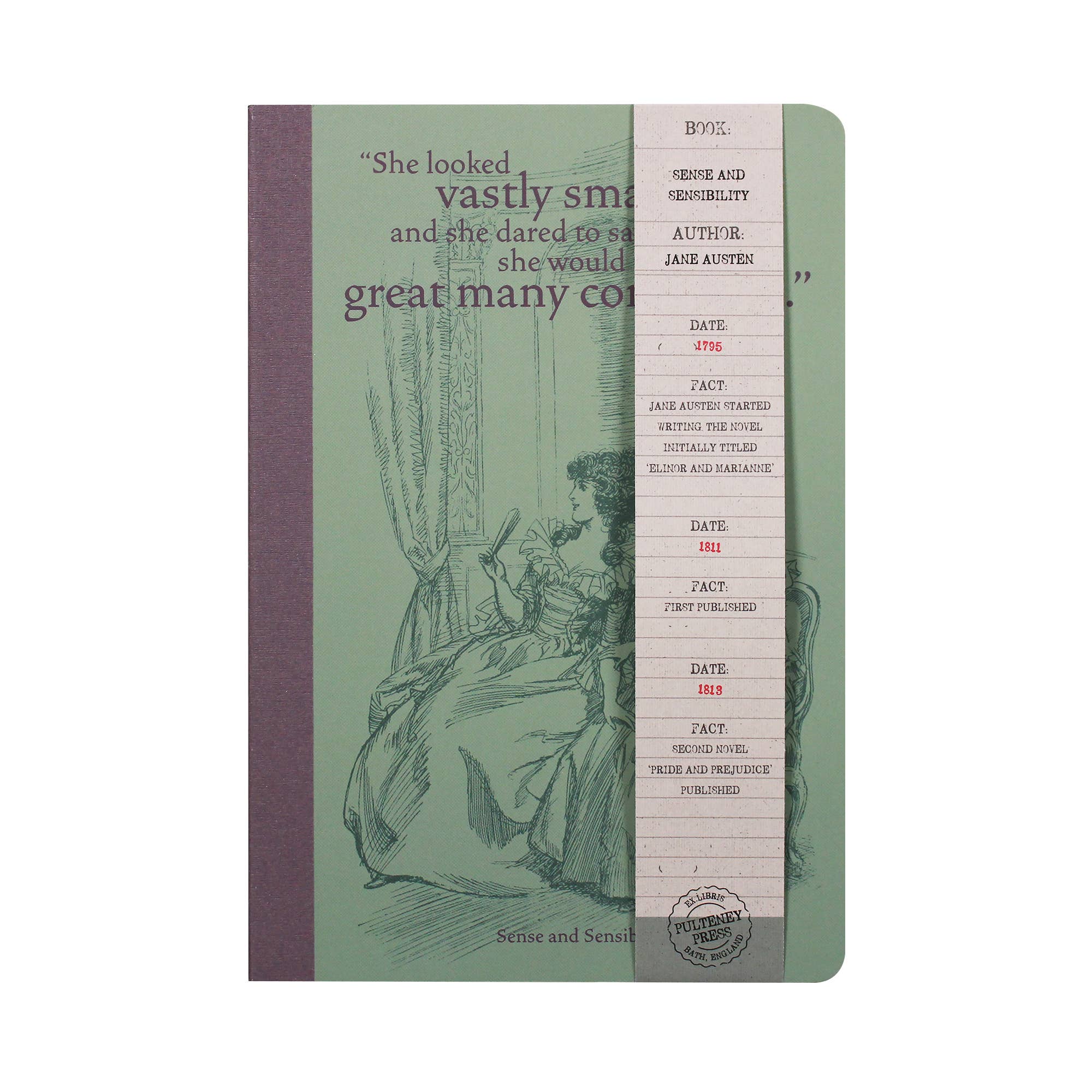 Notebook Jane Austen Sense and Sensibility Literary BookGeek