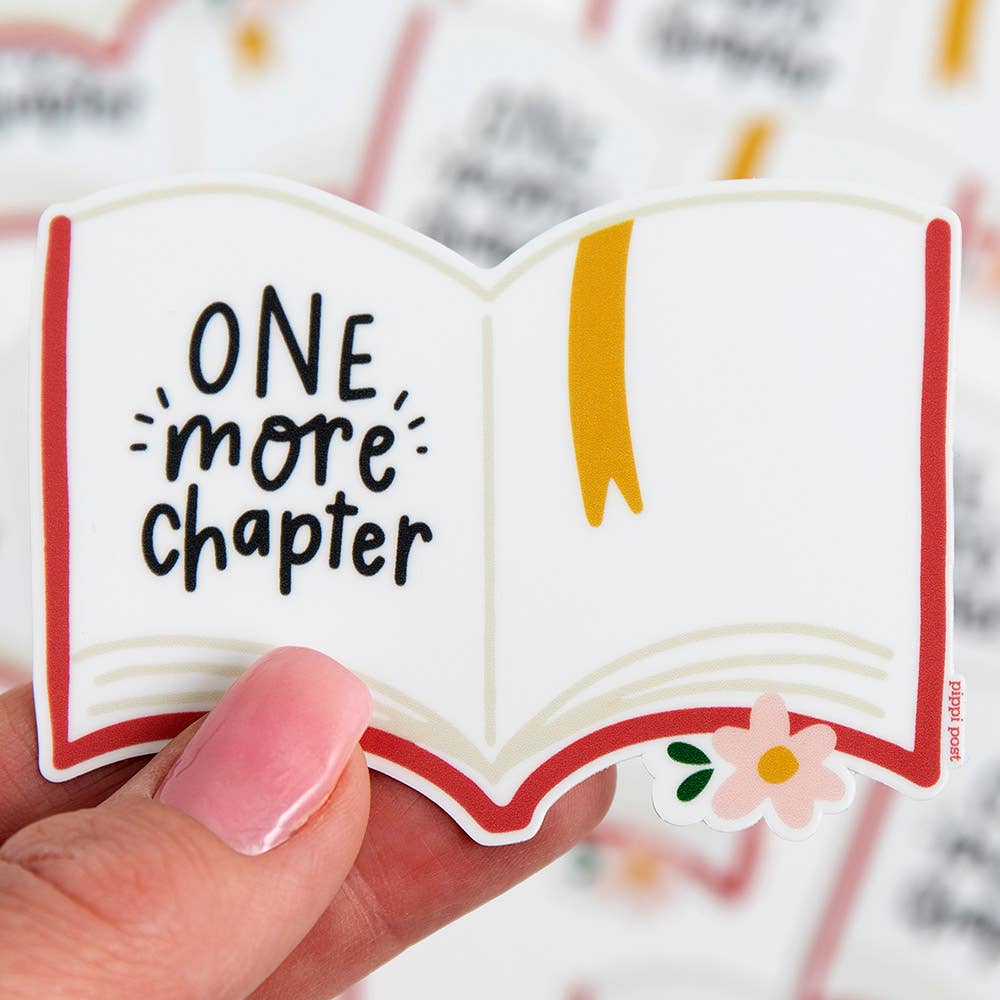 One More Chapter Decal Sticker BookGeek