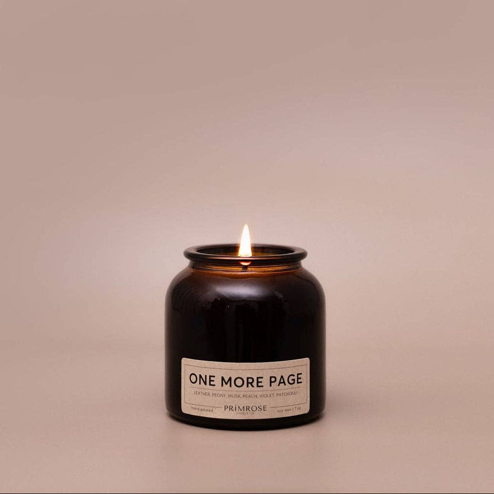 One More Page Candle BookGeek