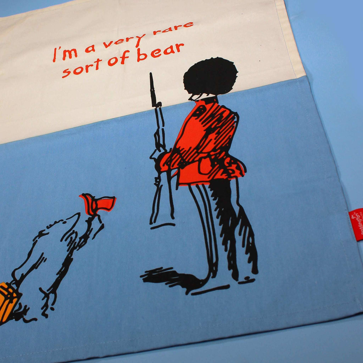 Paddington Bear King's Guard Recycled Cotton Tea Towel BookGeek