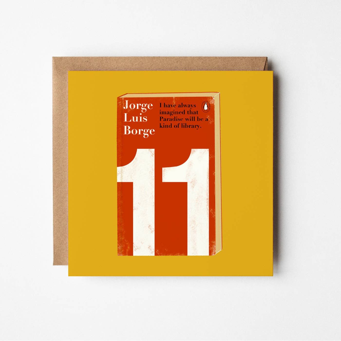 Paradise - blank greetings card BookGeek