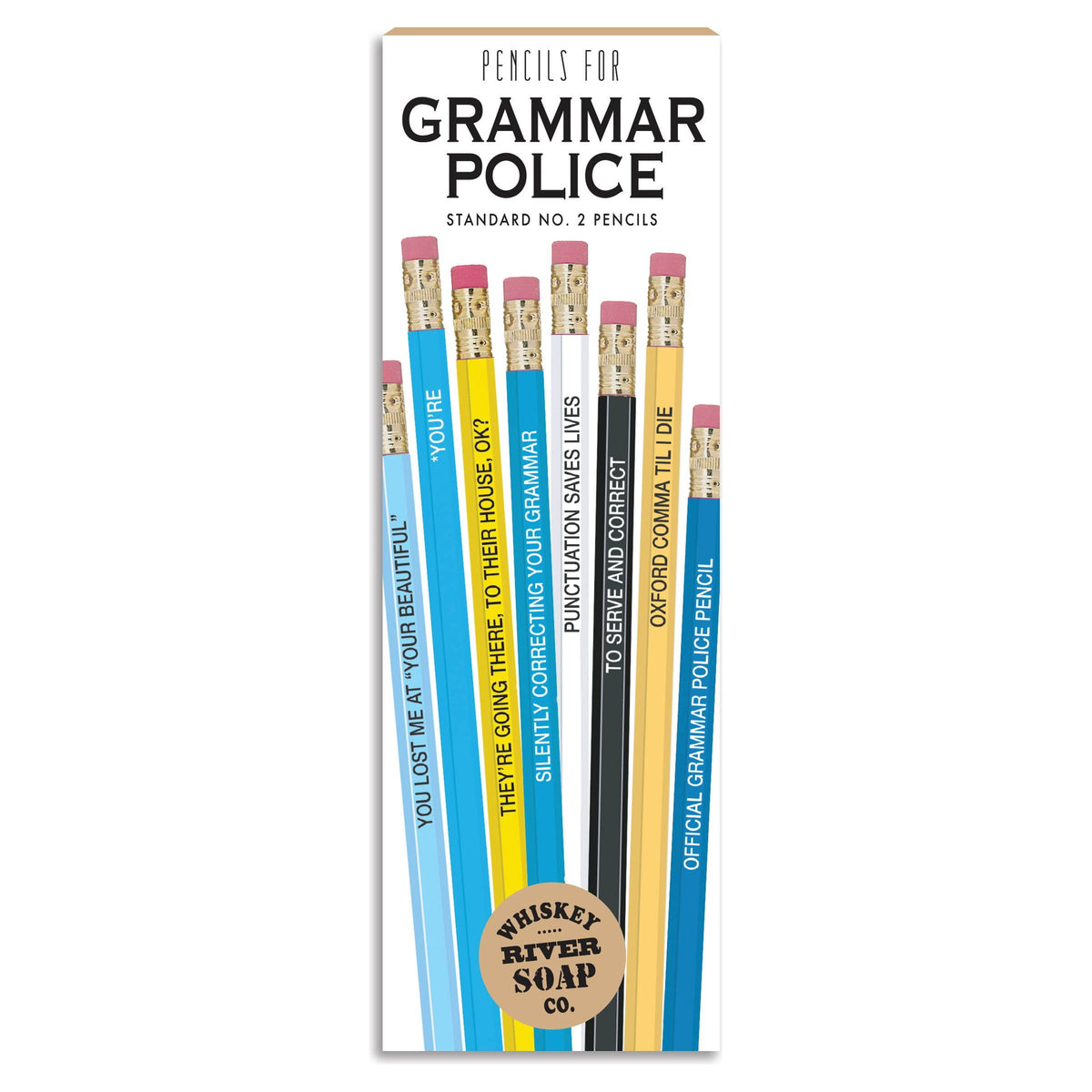 Pencils for Grammar Police Original Package | Funny Pencils BookGeek